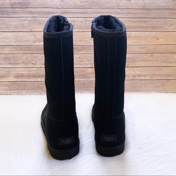 UGG Women’s Alber Black Suede Boots - Picture 2 of 8